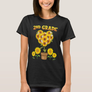 2nd Grade Squad Sunflower Back To School Second St T-Shirt