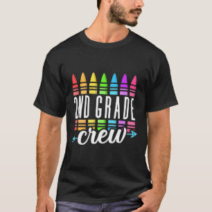 2nd Grade Squad Teacher Team Second Grade Rocks Ki T-Shirt