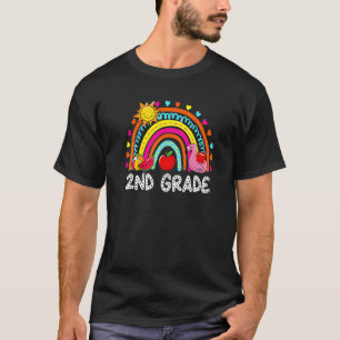 2nd Grade Summer Rainbow Kids Teachers Field Day 2 T-Shirt