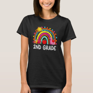 2nd Grade Summer Rainbow Kids Teachers Field Day 2 T-Shirt