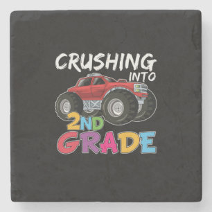 2nd Grade Teacher Crushing Into 2nd Grade Stone Coaster