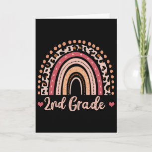 2nd Grade Teacher Fun Rainbow Lover Ck To School Card