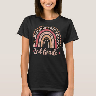 2nd Grade Teacher Funny Rainbow Lover Back To Scho T-Shirt