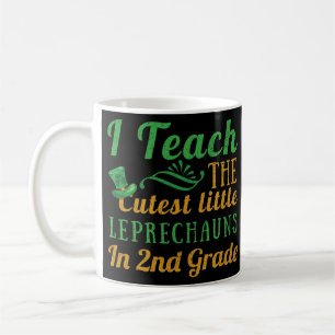 2nd Grade Teacher Leprechauns Teach Saint Patricks Coffee Mug
