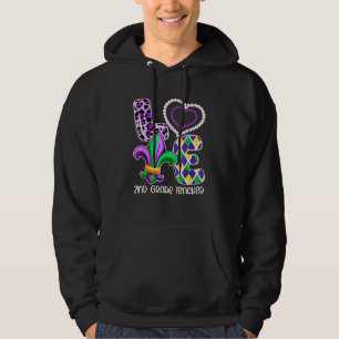 2nd Grade Teacher Plaid Leopard Costume I Love Mar Hoodie