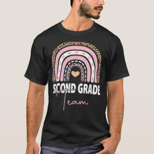 2nd Grade Teacher Rainbow Back To School Hello Sec T-Shirt