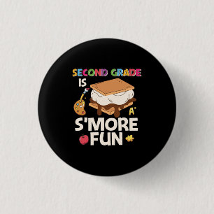 2nd Grade Teacher Second Grade Is More Fun 3 Cm Round Badge