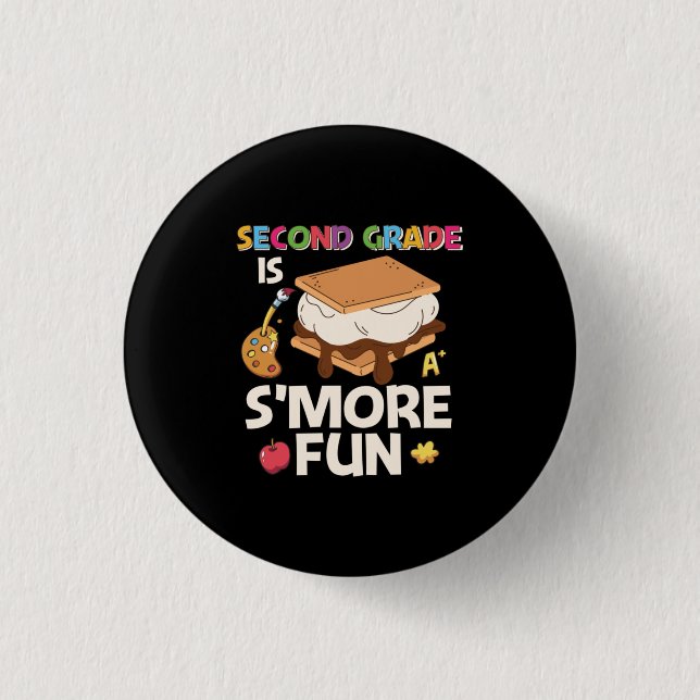 2nd Grade Teacher Second Grade Is More Fun 3 Cm Round Badge (Front)