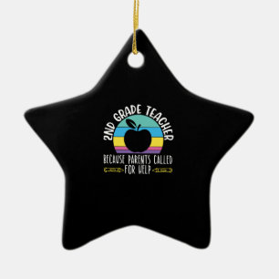 2nd Grade Teacher Shirts I Love My Second Graders Ceramic Ornament