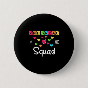 2nd grade Teacher Shirts School Team Second Grade 6 Cm Round Badge