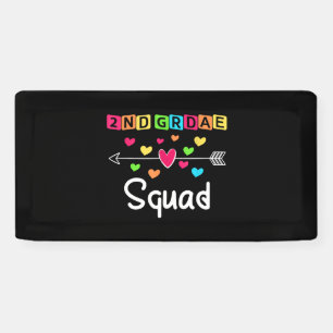 2nd grade Teacher Shirts School Team Second Grade Banner