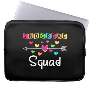 2nd grade Teacher Shirts School Team Second Grade Laptop Sleeve