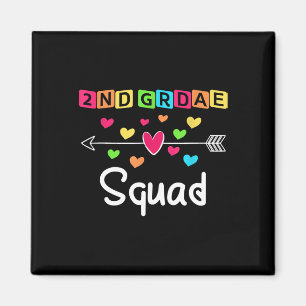 2nd grade Teacher Shirts School Team Second Grade Magnet