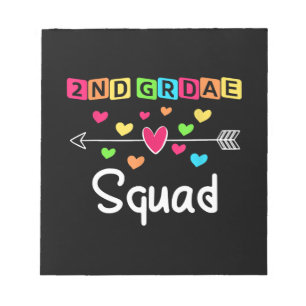 2nd grade Teacher Shirts School Team Second Grade Notepad