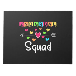 2nd grade Teacher Shirts School Team Second Grade Notepad
