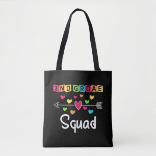 2nd grade Teacher Shirts School Team Second Grade Tote Bag