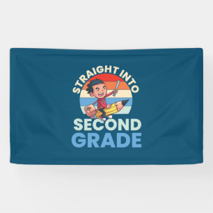 2nd Grade Teacher Straight Into Second Grade Banner