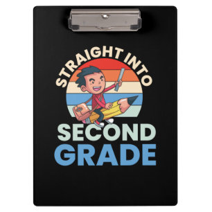 2nd Grade Teacher Straight Into Second Grade Clipboard
