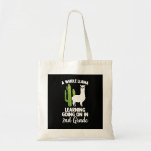 2nd Grade Teacher Student Kids Back To School Llam Tote Bag