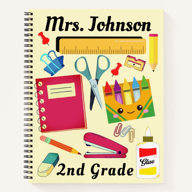 2nd Grade Teacher's School Supplies Notebook (Front)
