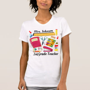 2nd Grade Teacher's School Supplies T-Shirt