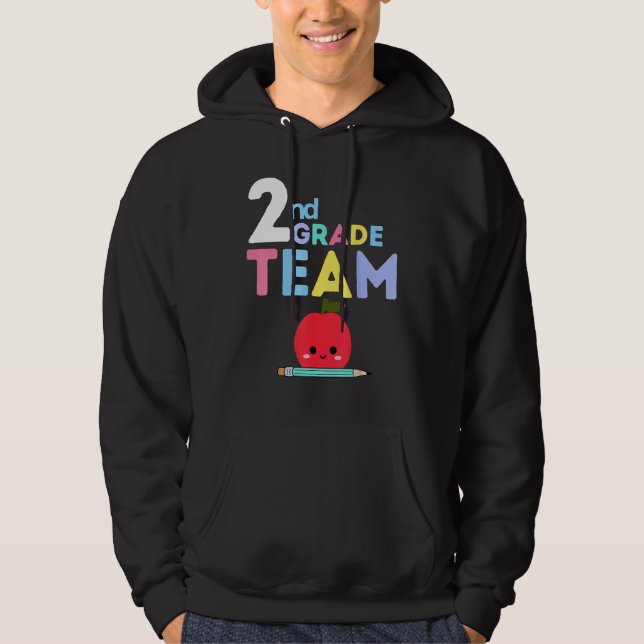 2nd Grade Team  Back To School Teacher Student Kid Hoodie (Front)