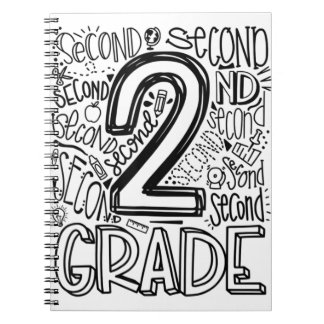 2nd Grade Typography Team Second Grade Back To Sch Notebook