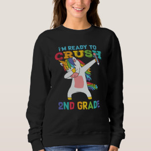 2nd Grade Unicorn First Day of School Student Gift Sweatshirt
