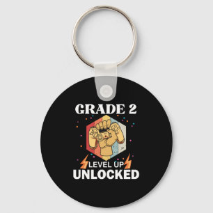 2nd Grade Unlocked Level Up Back To School First Key Ring