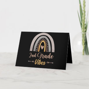 2nd Grade Vibes Second Grade Back to School Thank You Card