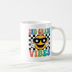 2nd Grade Vibes Second Grade Teacher Boy Girl Back Coffee Mug