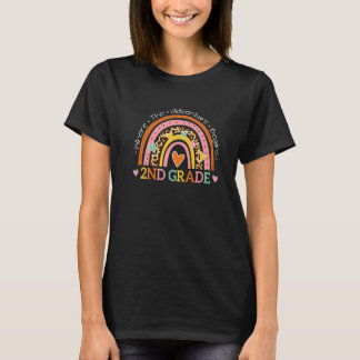 2nd Grade Where The Adventure Begins Teacher Leopa T-Shirt