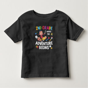 2nd Grade Where The Adventure Begins Toddler T-Shirt