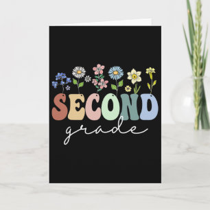 2nd Grade Wildflower Floral Ck To School Gift For Card