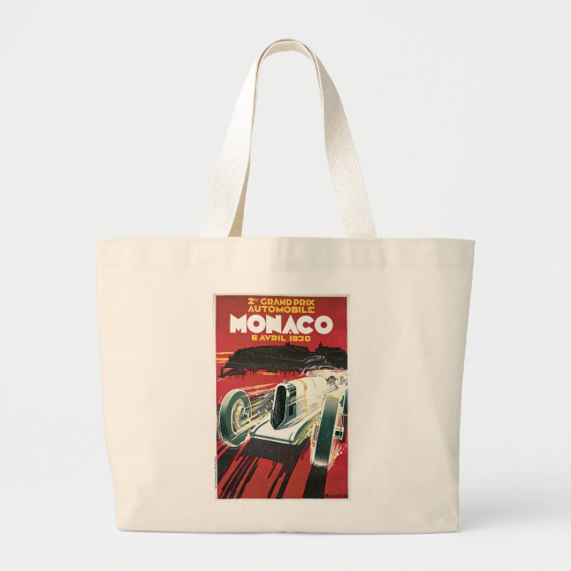 2nd Grand Prix de Monaco Large Tote Bag (Front)