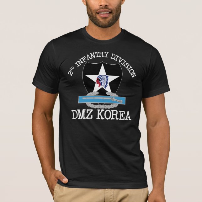 2nd ID DMZ Vet with CIB T-Shirt (Front)