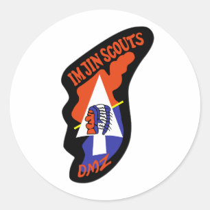 2nd ID IMJIN SCOUTS Korea Classic Round Sticker