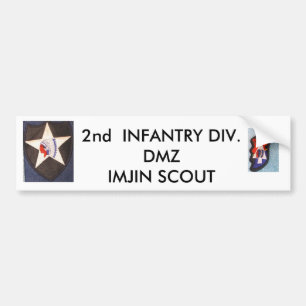 2nd Inf Div 001, 2nd Inf Div 002, 2nd  INFANTRY... Bumper Sticker