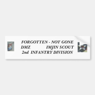 2nd Inf Div   Imjin Scout Bumper Sticker