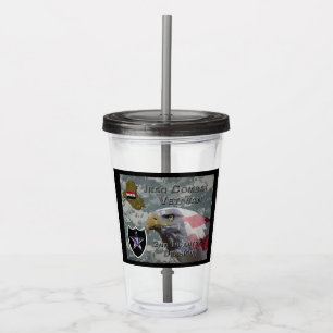 2nd Infantry Div Iraq Combat Veteran Acrylic Tumbl Acrylic Tumbler