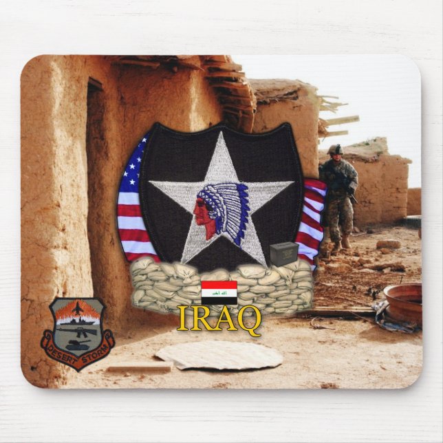 2nd infantry division gulf war vets Mousepad (Front)