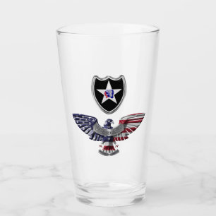 2nd Infantry Division “Indianhead Div Glass Cup