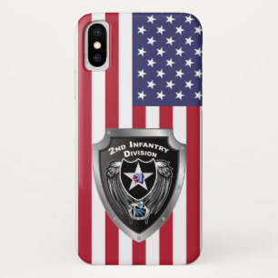 2nd Infantry Division “Indianhead Division” iPhone X Case