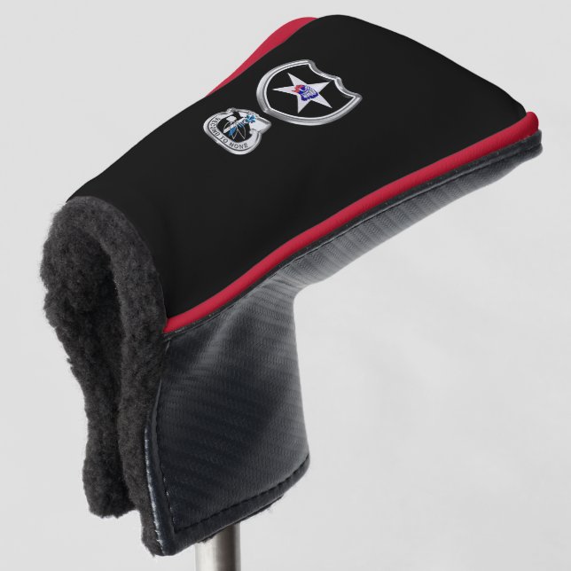 2nd Infantry Division “Indianhead Division” Golf Head Cover (3/4 Front)