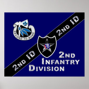 2nd Infantry Division “Indianhead Division" Poster