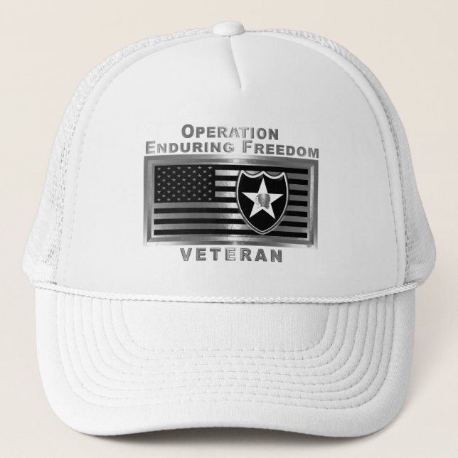 2nd Infantry Division “Operation Enduring Freedom” Trucker Hat (Front)