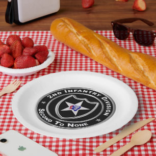 2nd Infantry Division Paper Plate