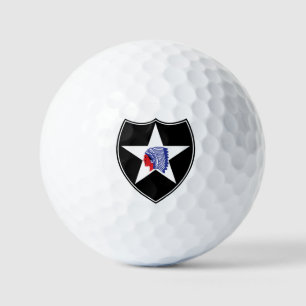 2nd Infantry Division Patch United States Golf Balls
