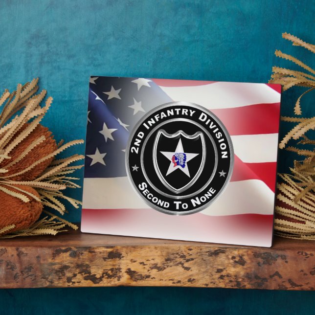 2nd Infantry Division  Plaque (Side)