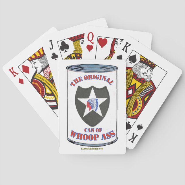 2ND INFANTRY DIVISION PLAYING CARDS (Back)